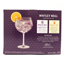 Load image into Gallery viewer, Whitley Neill Original London Dry and Rhubarb &amp; Ginger 5cl Miniatures and Glasses Gift Pack
