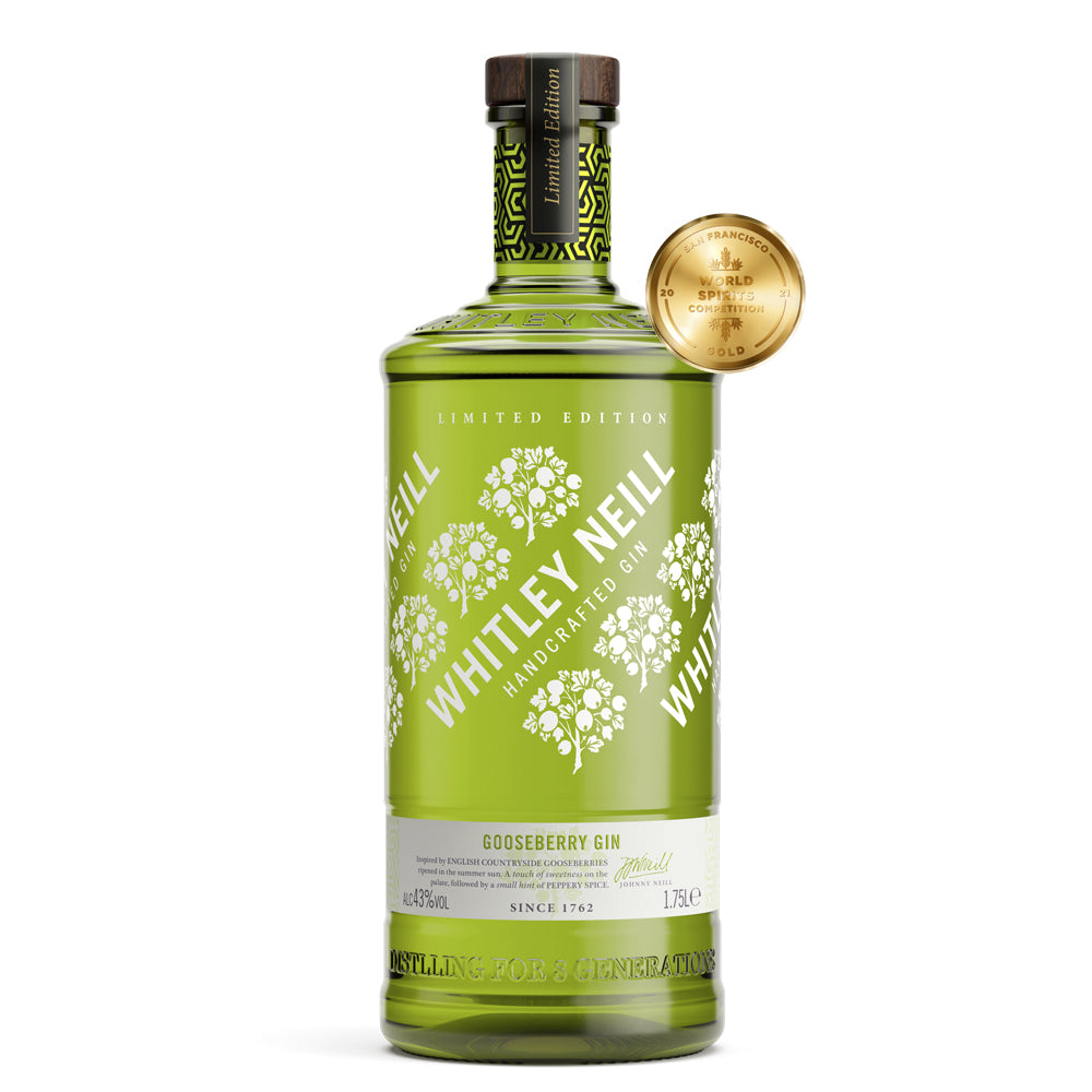 Whitley Neill Gooseberry Gin Extra Large 1.75 Litre
