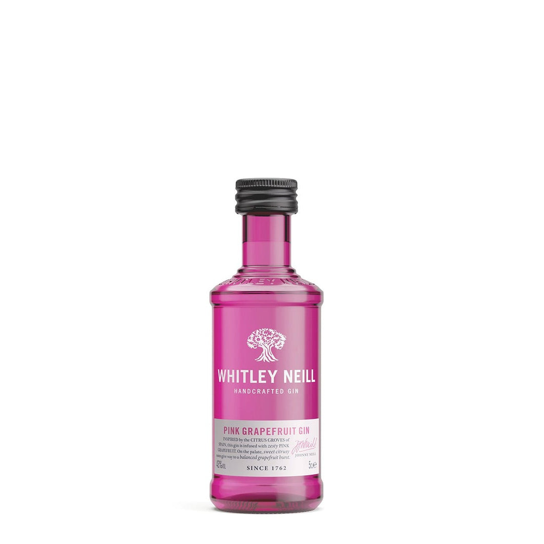 Whitley Neill Pink Grapefruit Gin 5cl Miniature - City of London Distillery