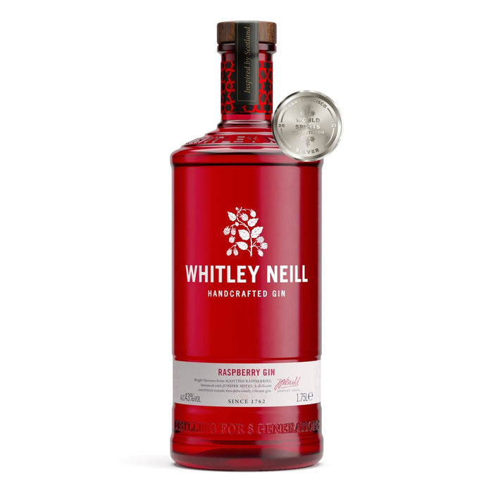 Whitley Neill Raspberry Gin Extra Large 1.75 Litre - City of London Distillery