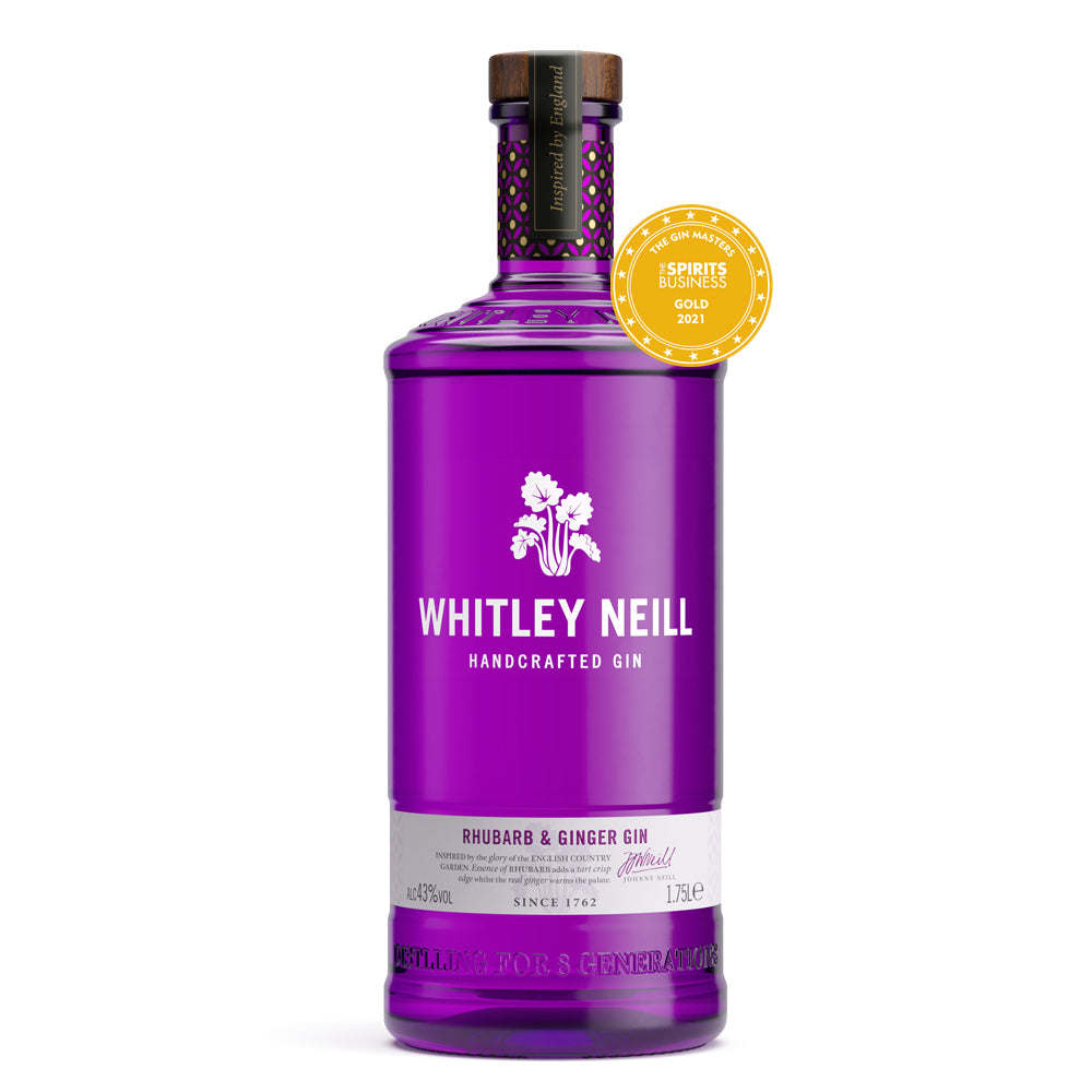 Whitley Neill Rhubarb & Ginger Gin Extra Large 1.75 Litre