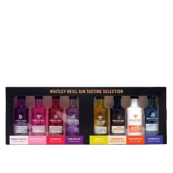 Whitley Neill Gin Tasting Selection 8 pack of 5cl miniatures - City of London Distillery
